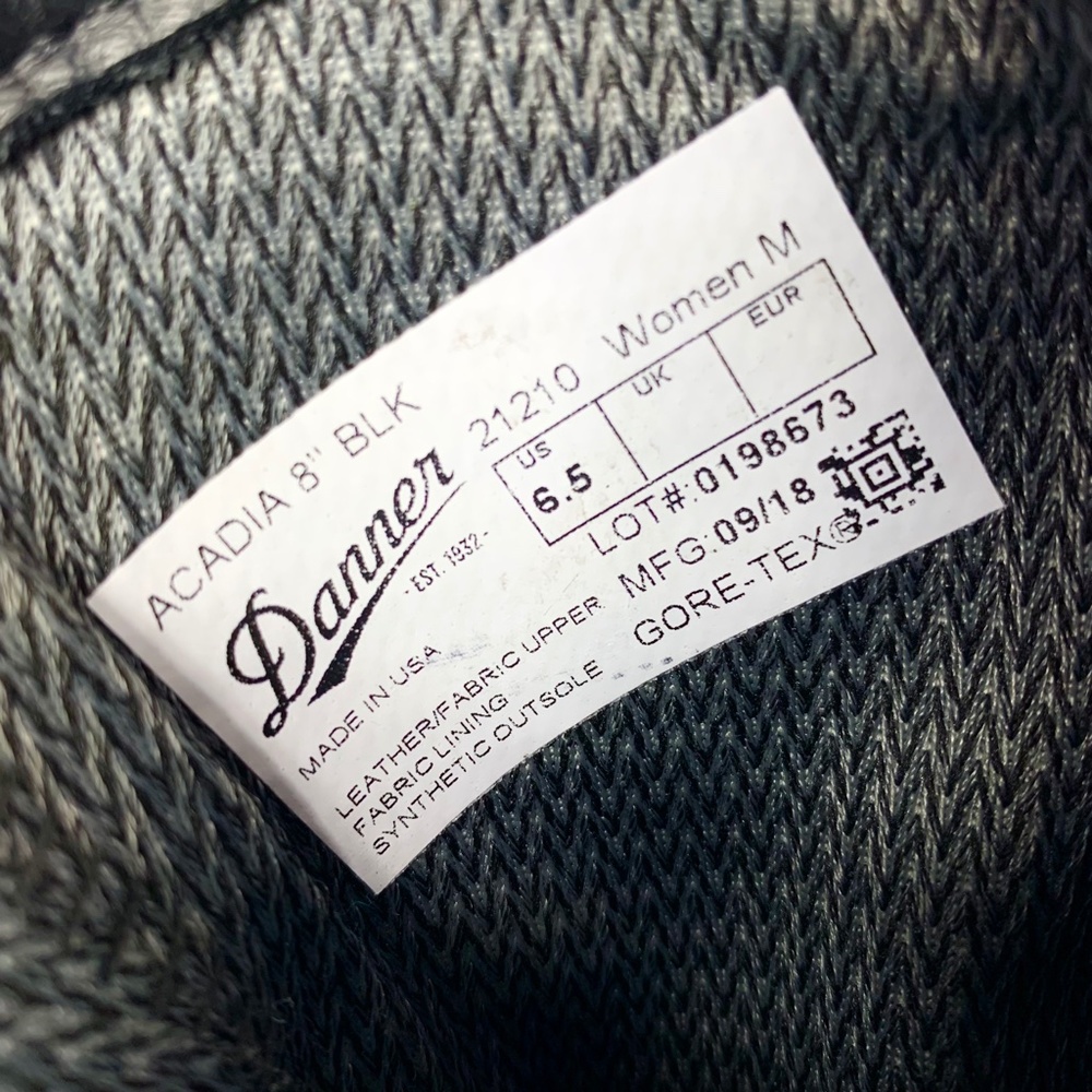 NWOT |•DANNER•| Acadia 8" Black Bada*s Boots! - Picture 12 of 12